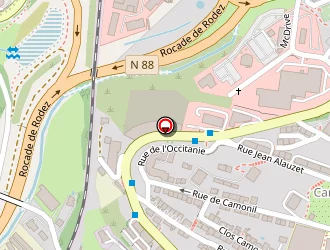 Carte de Aquavallon à Rodez