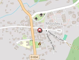 Carte de La Poste à Moustey