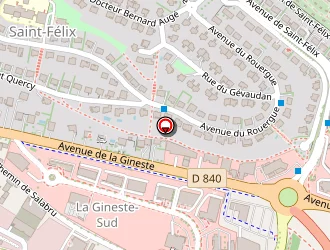 Carte de Laury Mélanie à Rodez