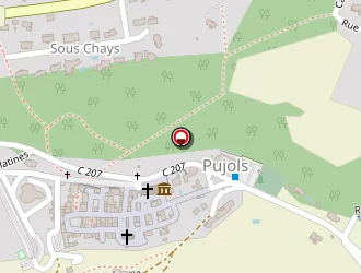 Carte de Pianothe à Pujols