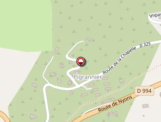 Carte de Base De Loisirs De Pigerolles à Rosans