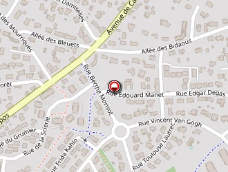 Carte de Planchatartes à Biscarrosse