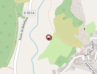 Carte de Hôtel Rochecline à Turriers