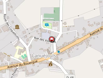 Carte de Génièis Electrique à Lanuéjouls