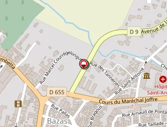 Carte de La Beauté Des Anges à Bazas