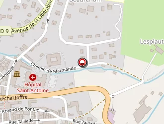 Carte de Hôpital à Bazas