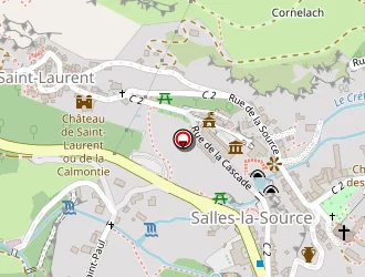 Carte de Aéroport De Rodez - Aveyron à Salles-la-source