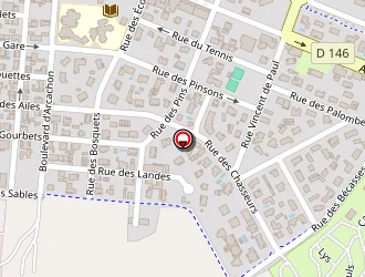 Carte de Locat-landes à Biscarrosse