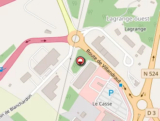 Carte de Super U à Bazas