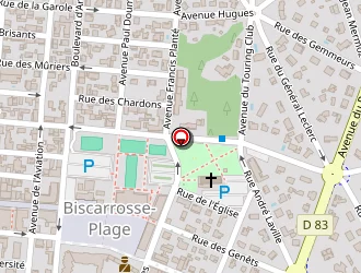 Carte de Les Delices Du Pin à Biscarrosse