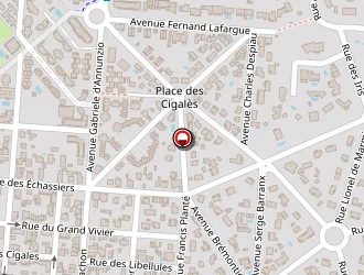 Carte de Plage Du Vivier à Biscarrosse