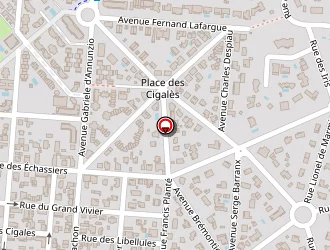 Carte de Tatiana Coiffure à Biscarrosse