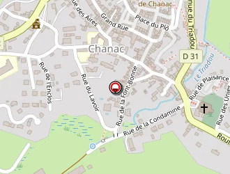 Carte de Moncade Bernard à Chanac