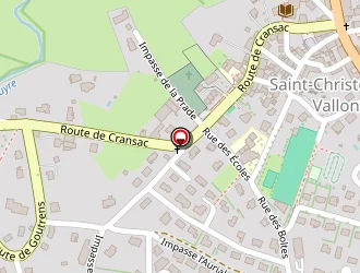 Carte de Bouyssou à Saint-christophe-vallon