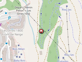 Carte de Espace Blanc à Orres (les)