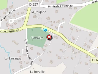 Carte de Camping Belle Rive à Saint-côme-d'olt