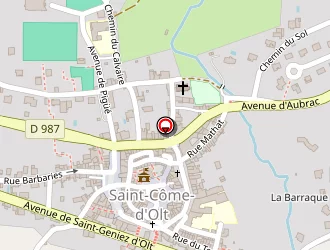 Carte de Espace Rencontre Angele Mérici à Saint-côme-d'olt