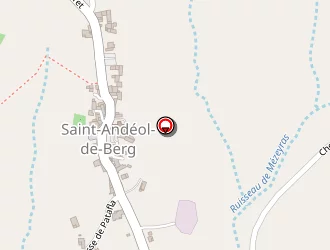 Carte de Berthier à Saint-andéol-de-berg