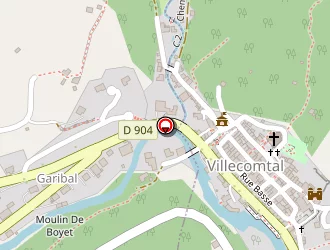 Carte de Hotel Restaurant Picou à Villecomtal