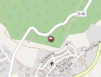 Carte de Pradines Virginie à Asprières