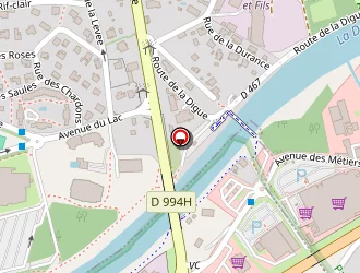 Carte de Camping Les Airelles à Baratier