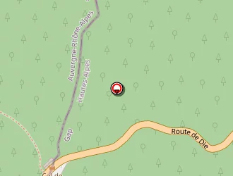 Carte de Refuge Du Col De Cabre à Beaurières