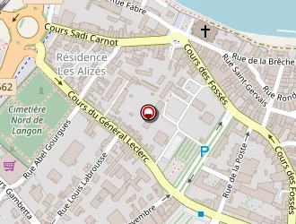 Carte de Le Menhir à Langon