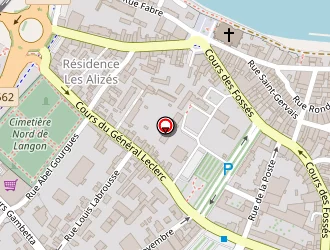 Carte de Centre Des Finances Publiques à Langon