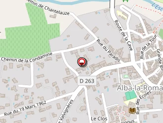 Carte de La Poste à Alba-la-romaine