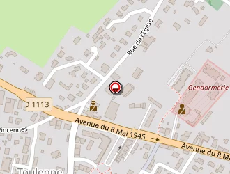 Carte de Cham à Toulenne