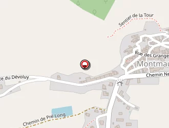 Carte de Tennis à Montmaur