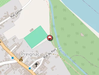 Carte de Pharmacie De La Poste à Preignac