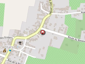 Carte de Lou Llatz à Illats