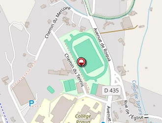 Carte de Stade De Roqua à Aubenas