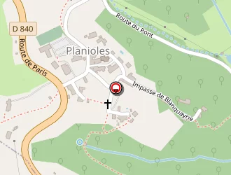 Carte de Stade à Planioles