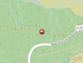 Carte de Croix De Bauzon à Borne