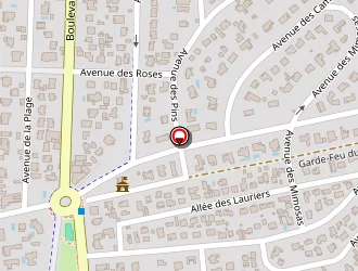 Carte de L'hermitage à Pyla sur mer