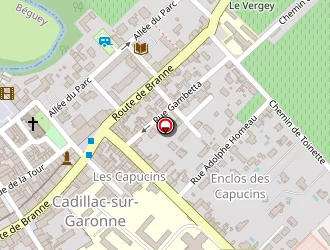 Carte de Castets Denis à Cadillac