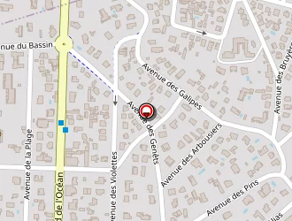 Carte de Demeures Et Vignobles à Pyla sur mer