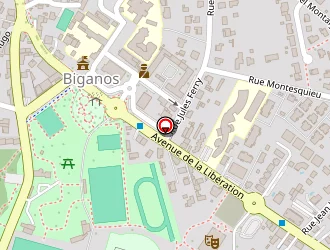 Carte de Lycée De La Côte D'argent à Biganos