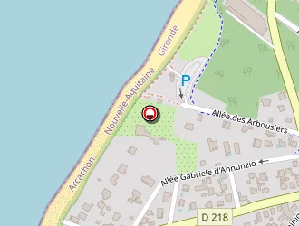 Carte de Yatt Hôtel à Arcachon