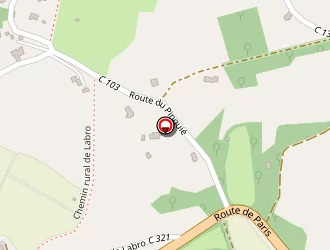 Carte de Fau Raoul à Camburat