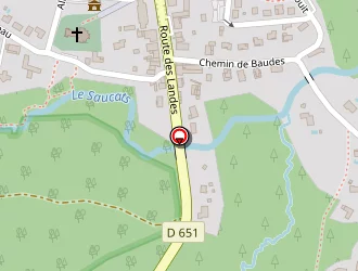 Carte de Ecc Girondine à Saucats