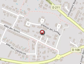 Carte de Mentière Gérard à Saucats