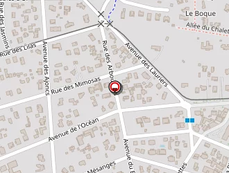 Carte de Clair'net à Lege cap ferret