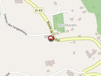 Carte de Camping Les Sittelles à Chabottes