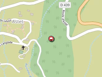 Carte de La Chavade à Astet