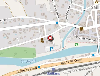 Carte de Le Rieussec à Saillans