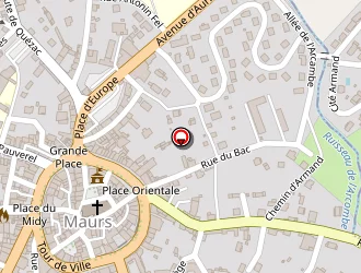 Carte de Institut Bien Etre à Maurs