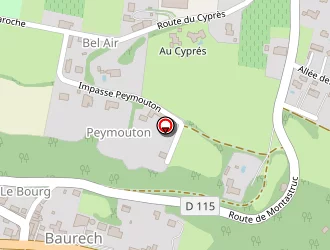 Carte de Menassanch à Baurech